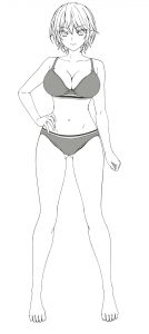 春日陽菜　立ち絵　ポーズ１　下着